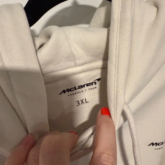 McLaren F1 Lando Norris Silverstone 2022 Hoodie - Cream 3XL - Picture 3 of 7